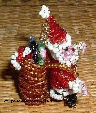 perle de rocaille pere noel